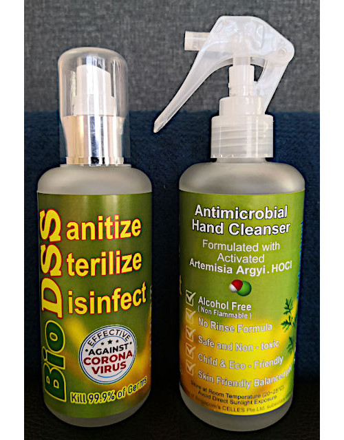 Two bottles of BioDSS Antimicrobial