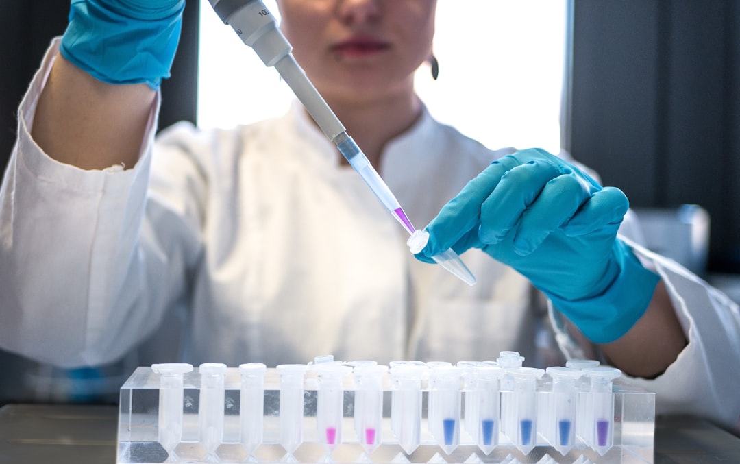 Lab Technician Testing Herbs