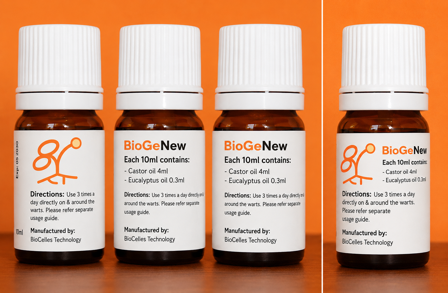 BioGeNew Natural herbal for skin tags, warts, HPV, fungal, bacterial and viral inflicted skin infection with growth