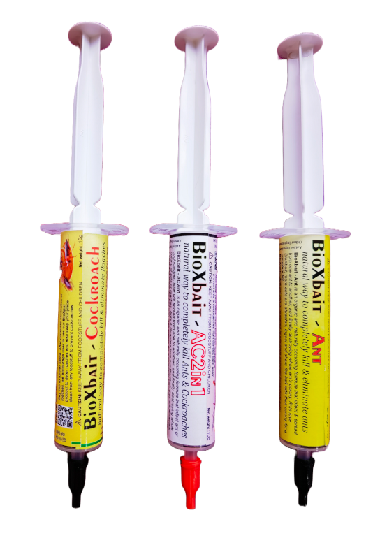3 types of BioXbait - Ant, Cockroach and Ant+Cockroach 2in1