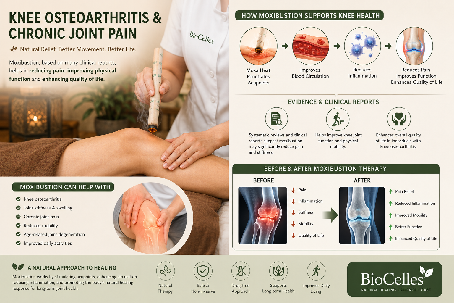Knee Osteoarthritis Therapy of Moxibustion